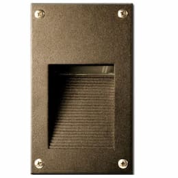 Dabmar 1.5W LED Step & Wall Light, Ribbed, 12 LEDs, 12V, Bronze