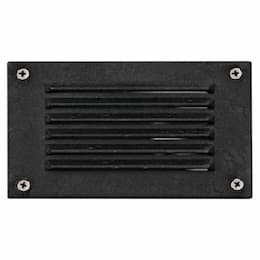 Dabmar 2.5W LED Step & Wall Light, Louvered, 3000K, 12V, Black