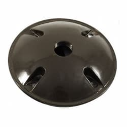 Aluminum Female Round Box Cover w/ 1.5-in NPT Hole, Bronze