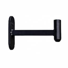 Large Round Post and Wall Mount Arm, Black