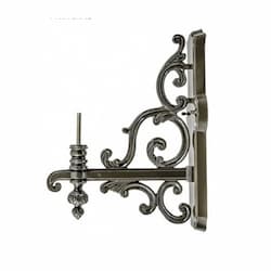 Steel Decorative Wall Mount Arm, Black