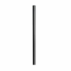 10-ft Steel Direct Burial Pole, Black