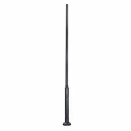 Dabmar 15-ft Steel Surface Mount Pole, Black