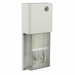 Dabmar 10W LED Rectangular Surface Mount Wall Fixture, 85V-265V, 4500K, WH