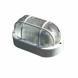 9W LED Caged Surface Mount Wall Fixture, 85V-265V, 3000K, White