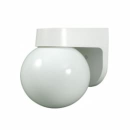 12W LED Globe Surface Mount Wall Fixture, 120V-277V, 5000K, White