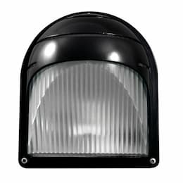 9W LED Surface Mount Wall Light, Semi-Cutoff, Round, 120V, 6500K, BLK