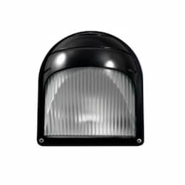 9W LED Semi-Cut Off Surface Mount Wall Fixture, 4000K, 120V, Black