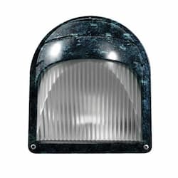 Semi-Cut Off Surface Mount Wall Fixture w/o Bulb, 120V, Verde Green