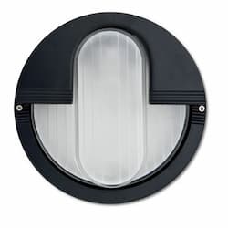 12W LED Surface Mount Wall Light, "U" Face, 120V-277V, 3000K, Black