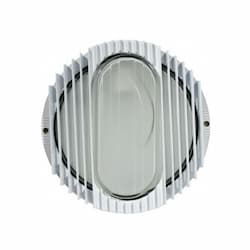 Dabmar 12W LED Round Louvered Surface Mount, 3000K, 120V-277V, White