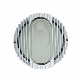 Dabmar 12W LED Round Louvered Surface Mount, 5000K, 120V-277V, White