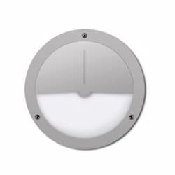 Dabmar 9W LED Semi-Closed Surface Mount Wall Fixture, 120V, 3000K, Gray