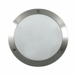 12W LED Round Surface Mount Wall Light, 120V-277V, 5000K, Steel