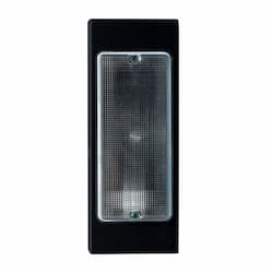 5W LED Surface Mount Prismatic Wall Light, 85V-265V, 3000K, Black