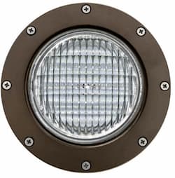 3W Adjustable LED Well Light w/ Grill, In-Ground, MR16, Bronze