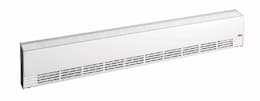 1600W Aluminum Draft Barrier Baseboard Heater 200W-Density 240V Off White