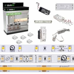 Diode LED Blaze LED Tape Light Kit w/ SwitchEx Driver & DIm, 200 lm, 24V, 2700K
