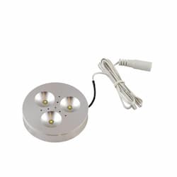 Diode LED 3.3W LED Puck Light, 12V DC, 361 lm, 3000K, Aluminum