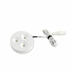 3.3W LED Puck Light, 12V DC, 361 lm, 3000K, White