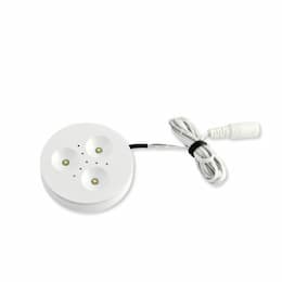 3.3W LED Puck Light, 12V DC, 370 lm, 5000K, White