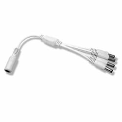 4-Way DC Splitter, 22/2 AWG, White