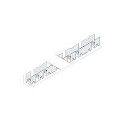 39-in Mounting Spine Channel for 3D Bend Linaire Flex, White