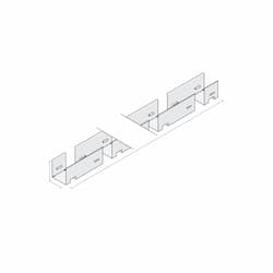 39-in Mounting Spine Channel for Mini 3D Bend Linaire Flex, White
