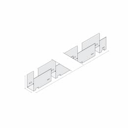 39-in Mounting Spine Channel for Side Bend Linaire Flex, White