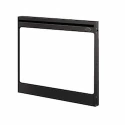 33" Single-Pane Glass Panel Kit, Tamperproof, Black