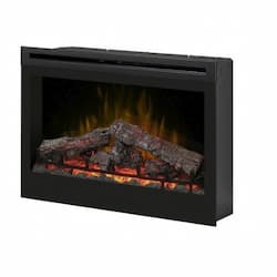 33" LED Electric Fireplace, Self-trimming 