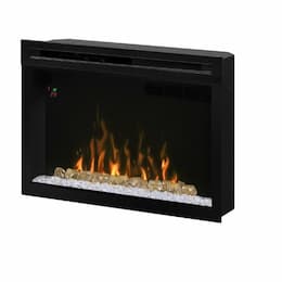 33" LED Premium Electrical Fireplace, Hanging Glass