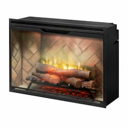 36-in 2575W Revillusion Electric Firebox, 120V-240V, Herringbone Brick