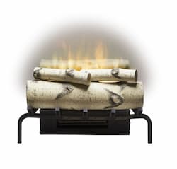 Dimplex 20-in 1500W LED Plug-In Electric Log Set, Birch Logs