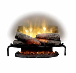 Dimplex 25-in 1500W LED Plug-In Electric Log Set, Burnt Logs