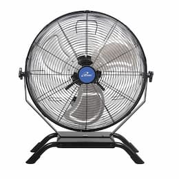 20-in 100W Indoor/Outdoor Industrial Fan, 4650 CFM, Black