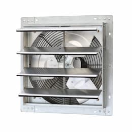 16-in Wall-Mounted Shutter Exhaust Fan, Variable Speed, 120V