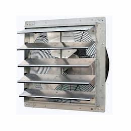 iLiving USA 20-in Wall-Mounted Shutter Exhaust Fan, Variable Speed, 120V