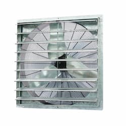 36-in Wall-Mounted Shutter Exhaust Fan, Single Speed, 120V