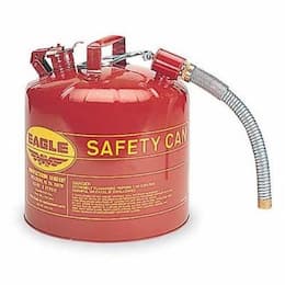 Eagle 5 Gallon 12" Flex Spout 1" Safety Can