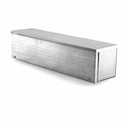 36 x 8-in Screw Cover Wiring Trough, Galvanized, Rainproof, NEMA 3R