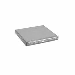 Endcap for 4x4 Wireway, Galvanized Steel