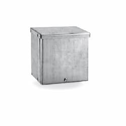 6 x 4-in Screw Cover Box, Rainproof, NEMA 3R, Gal. Steel, Painted