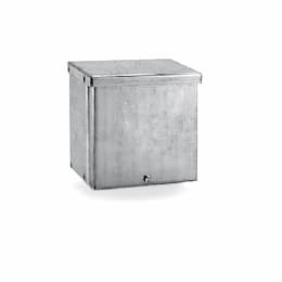 8 x 6-in Screw Cover Box, Rainproof, NEMA 3R, Galvanized Steel