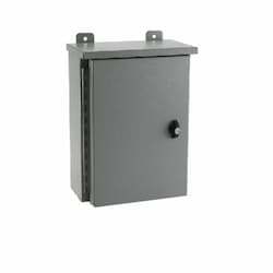 4x1 Double Door Hinged Cover Enclosure, Padlocking Wing Knob, NEMA 3R