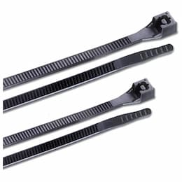 4 and 8-in Cable Ties, Black, 200 Pack