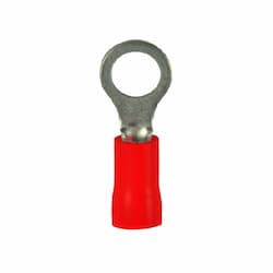 Electrical Ring Terminal, #22-18 AWG, Red