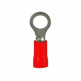 Electrical Ring Terminal, #22-18 AWG, Red