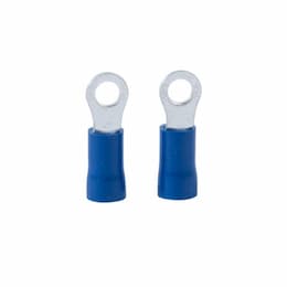 16-14 AWG 4-6 Stud Ring Terminal, Blue