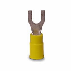 12-10 AWG 8-10 Stud Spade Terminal, Yellow